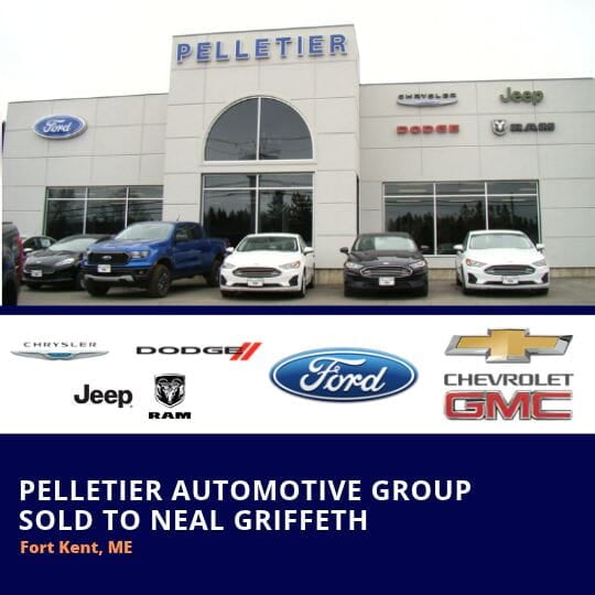 Nancy Phillips Associates Announces Sale of Pelletier Automotive Group to Neal Griffeth.